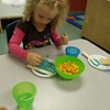 A Little Angel making a special snack for Ocean Week