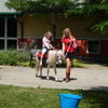 Jordan enjoys a pony ride