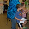 Preschoolers delivering cards