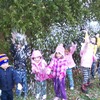 Little Angles playing with snow.